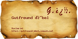 Gutfreund Ábel névjegykártya
